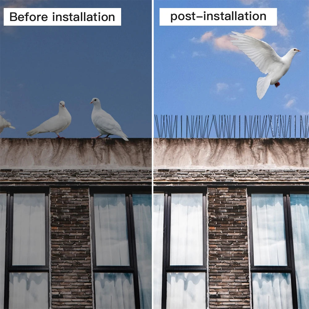 10pcs/box Gardening Bird Repellent, Stainless Steel for Home Balcony to Prevent Bird Repellent