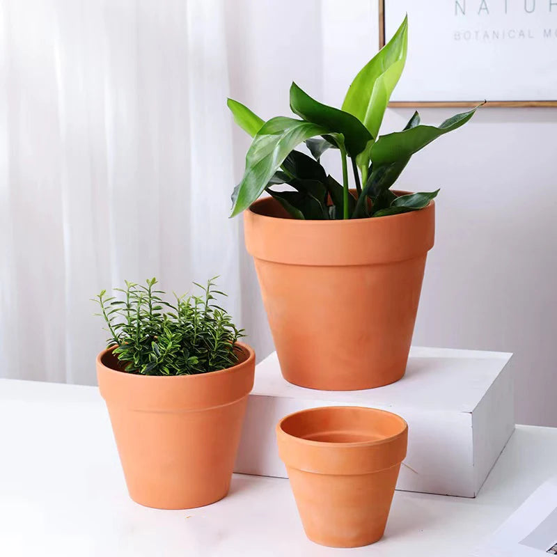 Red Mud Aquarium Decoration For Water Grass Fish Tank Mini Pot Polka Water Potted Planting Cylinder Cup Ceramic Flowerpot New
