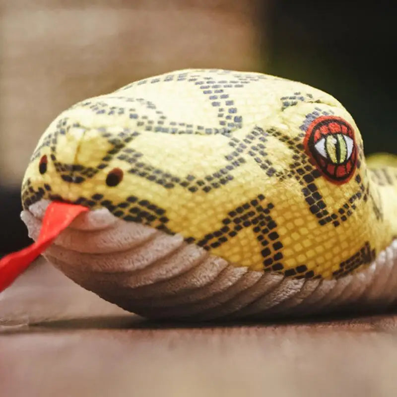 Squeaky Snake Dog Toy Plush Cute Dog Chewing Toy Stuffed Animal Bite-resistant Sounding Paper Animals Chew Toy For Puppy Dogs