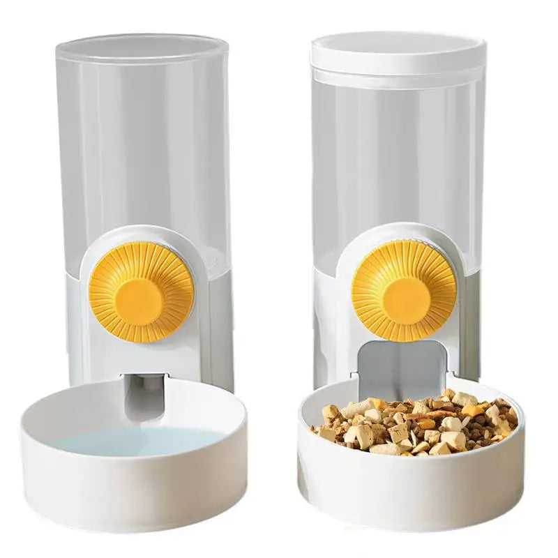 1000ml Pet Rabbit Feeder Automatic Pet Food Water Dispenser Large Capacity Bunny Feeder Pet Cage Food Water Bowl For Puppy Cat