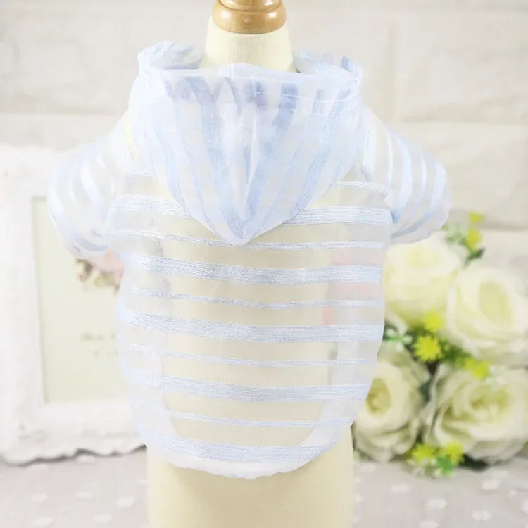 Ultra Thin Transparent Pet Dog Sun Protection Hoodie Clothes For Small Dogs Chihuahua Puppy Cat Summer Vest Shirt French Bulldog