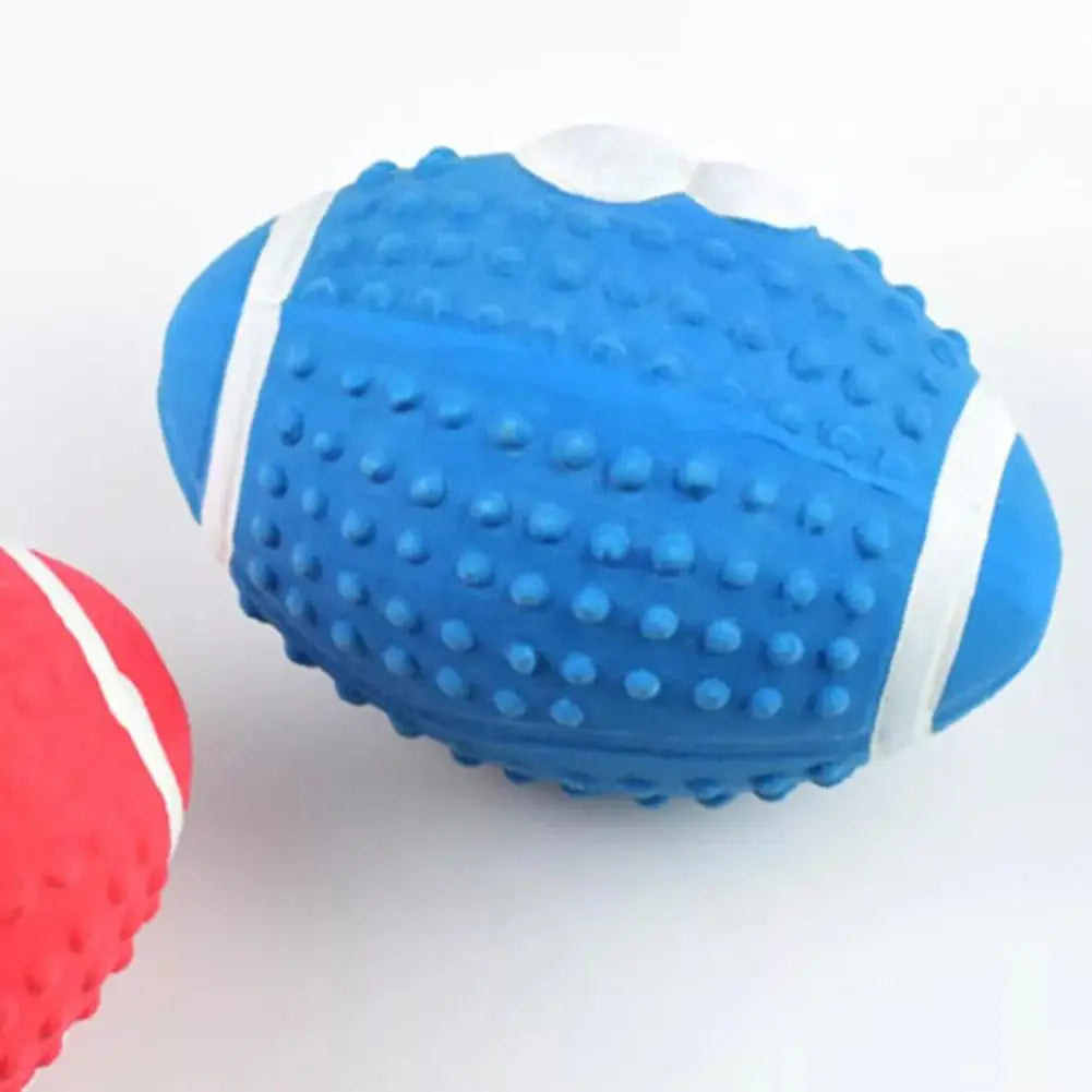 New High-end Latex Soft Pet Ball Squeaky Toy For Small Large Dog Volleyball Tooth Cleaning Training Toys Interactive Chew A8Y2