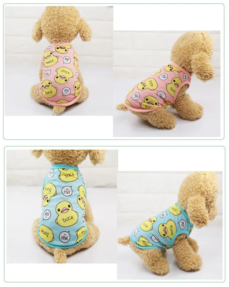 2023 Hot Cute spring summer Dog Clothes Printed Camouflage Mesh Dog Vest For Small Medium Dogs Coat Jacket Puppy Costume Vest