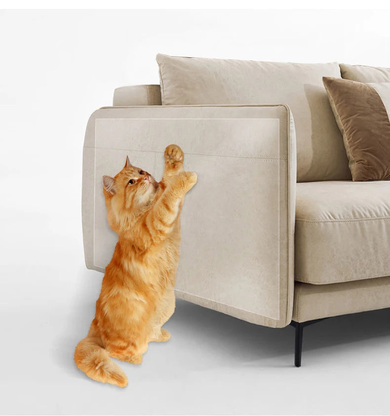 2/4Pcs Cat Scratch Sofa Protection Pads Self-adhesive Pet Furniture Protectors Cover Anti-cat Scratch Couch Stickers