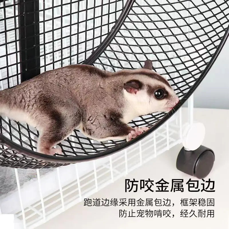Squirrel Running Wheel Honey Squirrel Silent Grinding Chinchilla Treadmill Hedgehog Metal Running Ball 30cm Large Toy Supplies