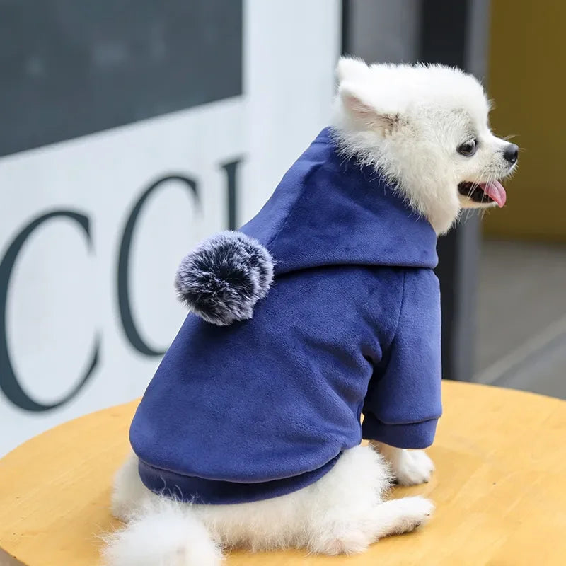 New Soft Cat Dog Pet Clothes Fleece Hooded Hairball Coat Jacket Winter Kitty Small Medium Dogs Cats Cool Pajamas Chihuahua
