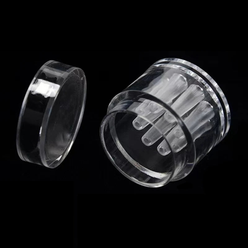 High Transparent Aquarium Fish Tank Acrylic Decoration Clear Snail Trap Catcher Plants Planarian Pest Catch Box Leech 8 Holes