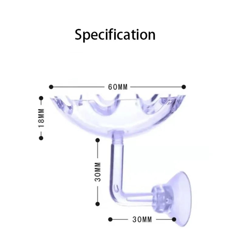 Transparent Aquarium Fish Tank Shrimp Food Feeding Circle Glass Feeder Floating Bottom Feeder Fish Shrimp Aquarium Accessories