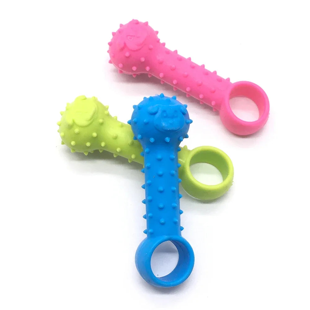 1pc Pet Chew Toy Soft TPR Small Dogs Teeth Grinding Chewing Squeaky Toys Indoor Puppy Interactive Training Molar Biting Toy