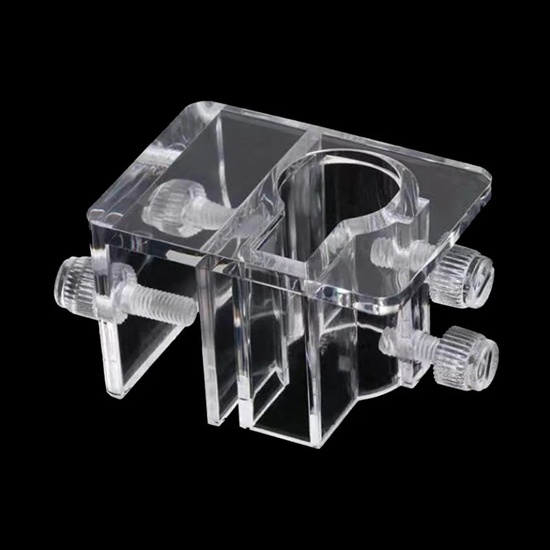 Transparent Acrylic Aquarium Bracket Holder for Scissor Tweezers Shovel Kit Water Tubes Fixed Clip Aquarium Maintenance Tools
