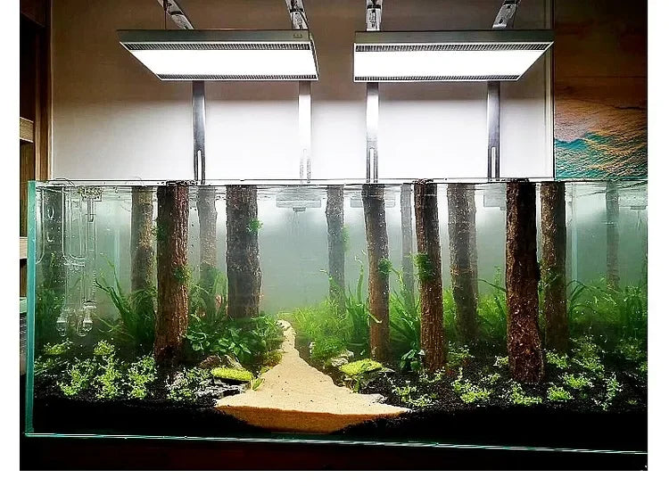 WEEK AQUA A430 Pro Full Spectrum Aquarium Led Light Fish Tank Aquatic Plants Light with APP Bluetooth Controller and Shade Plate