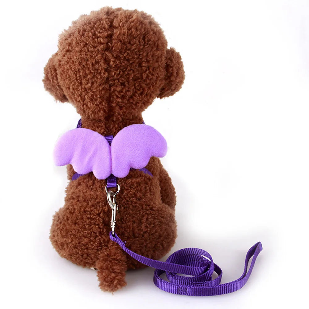 Small Animal Rabbit Harness with Leash Cute Bunny Collar Pet Bunny Supplies Cat Harness & Leash Set for Adult Guinea Pig Ferret
