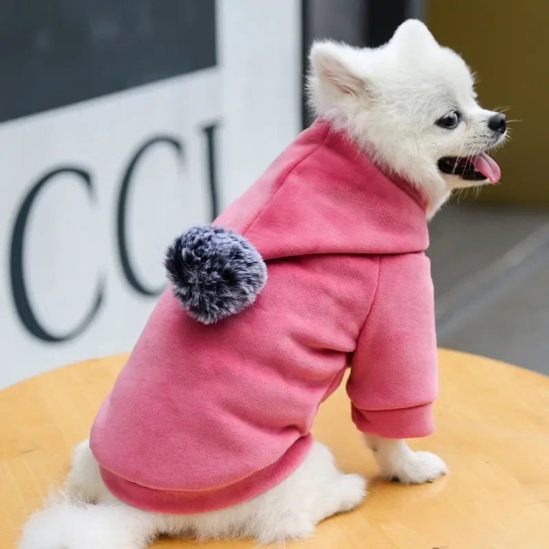 New Soft Cat Dog Pet Clothes Fleece Hooded Hairball Coat Jacket Winter Kitty Small Medium Dogs Cats Cool Pajamas Chihuahua