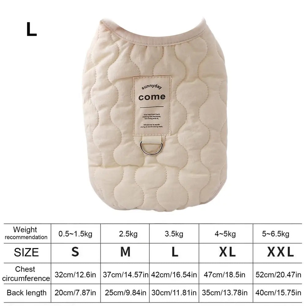 Small Dog Winter Jacket Winter Warm Dog Coat Jacket Warm and thickened pet clothes Small Dog Vest Pet Supplies for Small Dog Cat