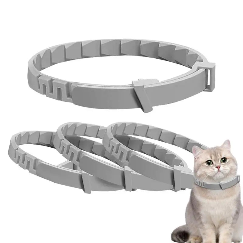 4pcs Calming Collar For Cats Relax Cat Pheromone Collar Calming Pheromone Collar Cats Adjustable Long-Lasting Pheromone Collar