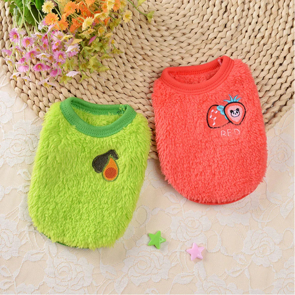 Guinea Pig Clothes Small Animal Rabbit Cat Warm Vest Cozy T-Shirt for Guinea Pig Ferret Bunny Kitten Chihuahua and Small Animals