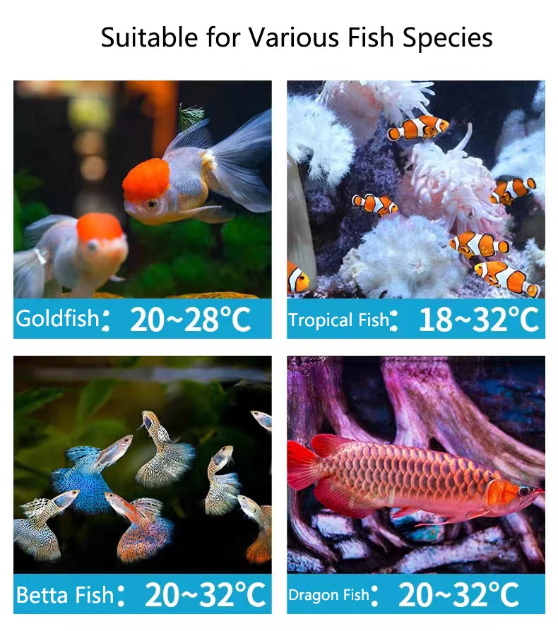 LCD Aquarium Thermometer Digital Electronic Temperature Measurement Fish Tank Temp Meter Aquarium Thermometer Accessories