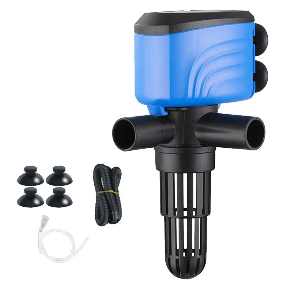 Fish Tank Submersible Pump Silent Oxygenation Filter Seal Water Epoxy Waterproof Circulation Pressure-resistant Three-in-on E1H6