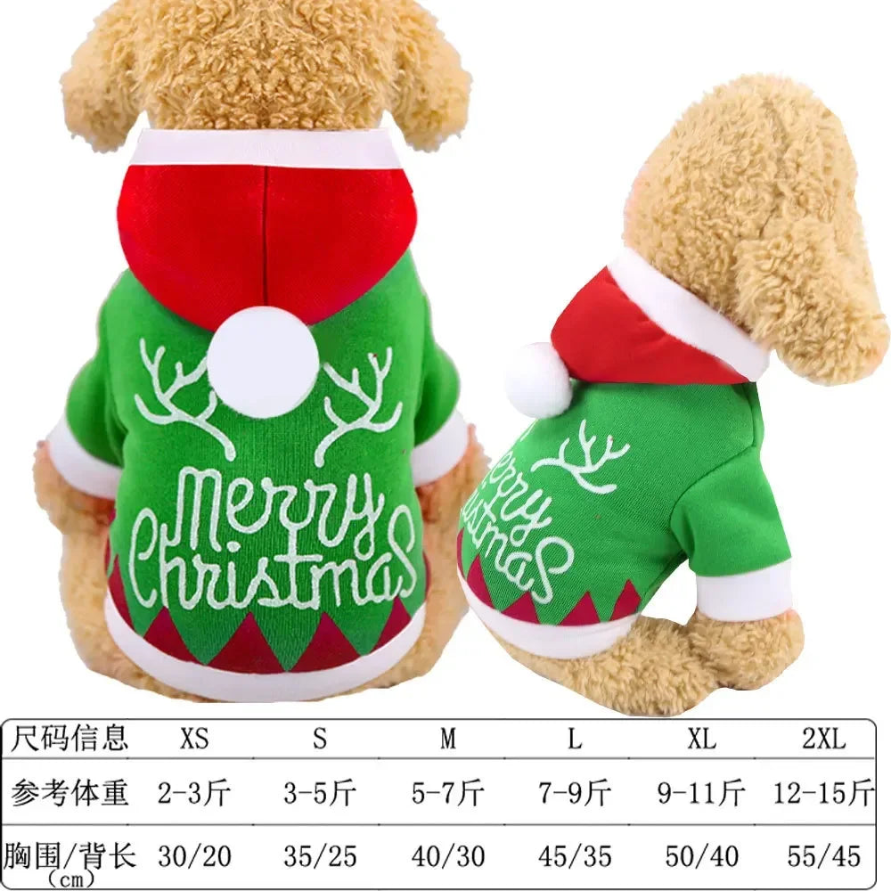Christmas Pets Dressing Up Santa Funny Pet Clothes For Small Medium Large Dogs Winter Warm Dog Clothes Chihuahua Pug Yorkshire