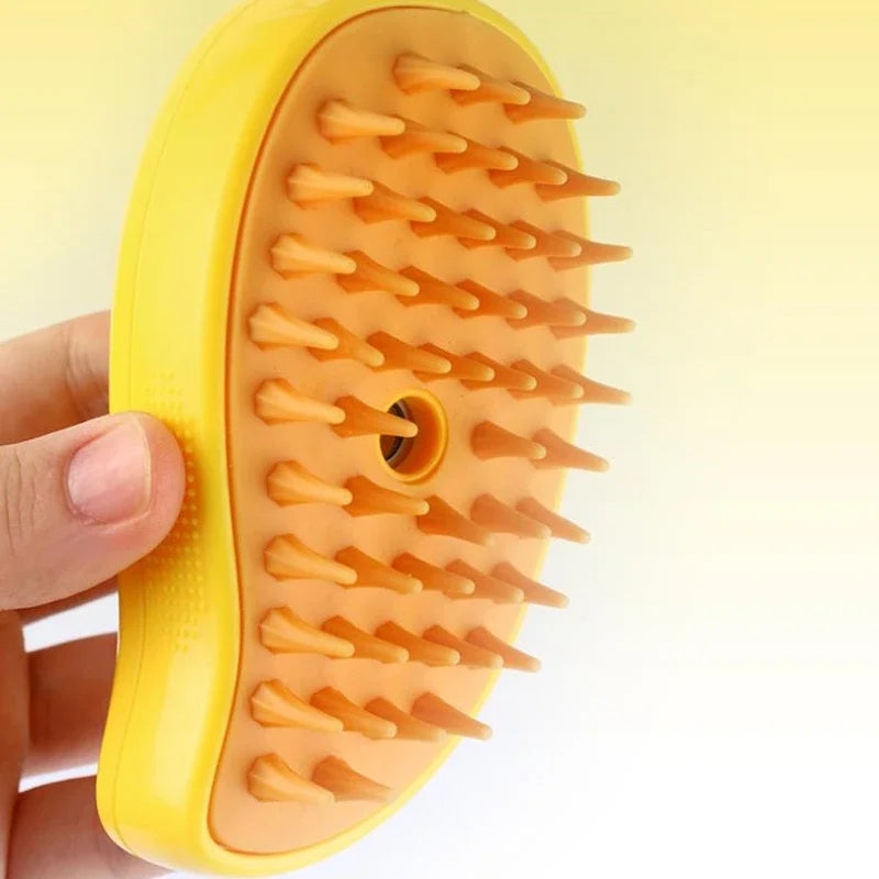 Cat Steam Brush Electric Spray Water Spray Kitten Pet Comb Soft Silicone Depilation Cats Bath Hair Brush Grooming Supplies