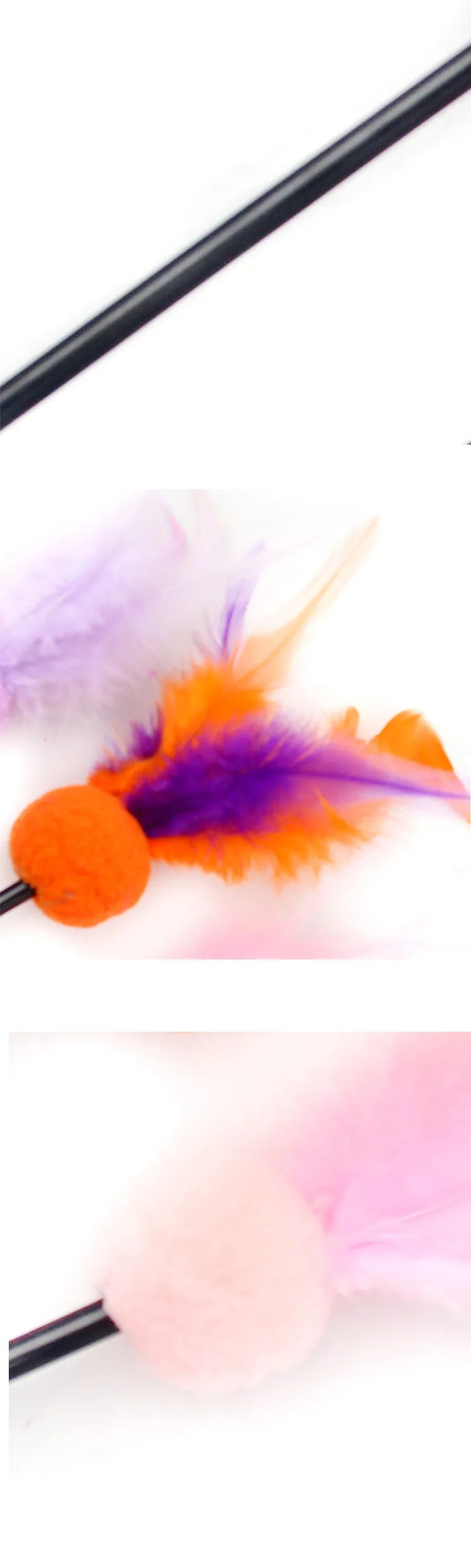 Cat Toy Cat Teaser Sticks Teasing A Cat Stick Cat Toy Pet Supplies Cat Interactive Fur Ball.