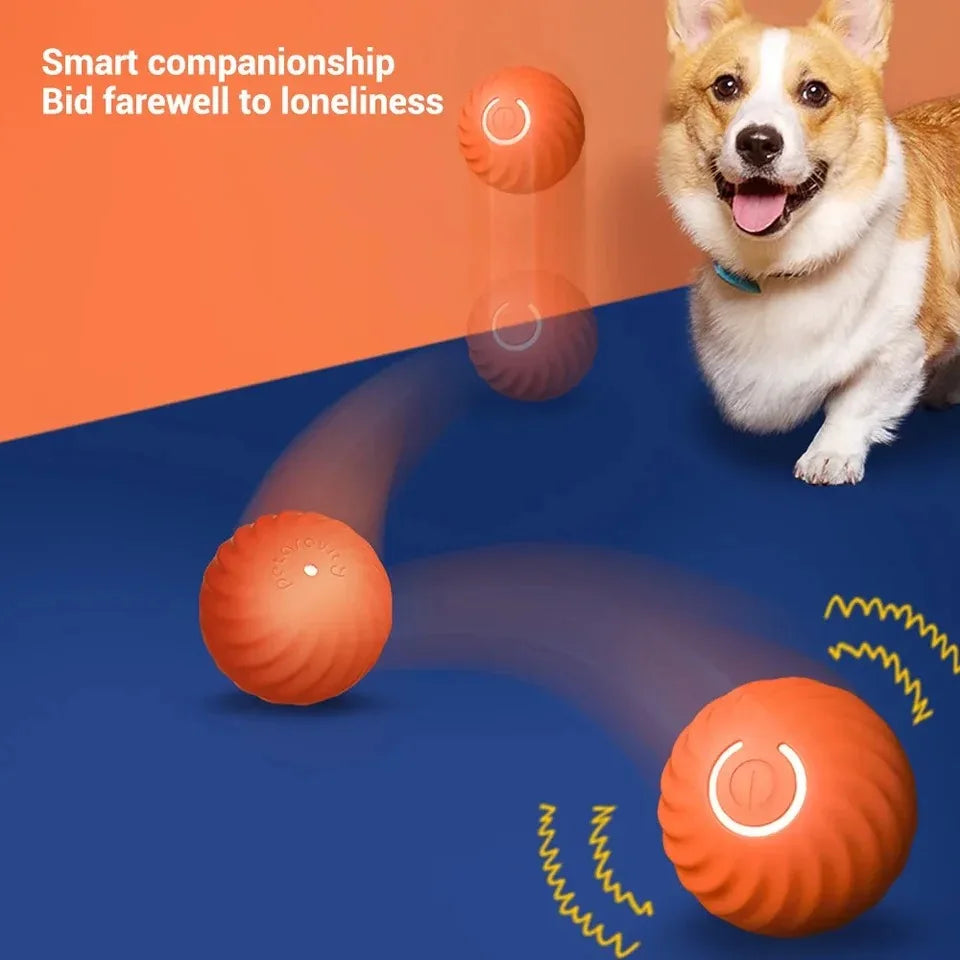 Intelligent dog toy ball automatic electronic interactive training pet toy sports ball rechargeable(including shell replacement)