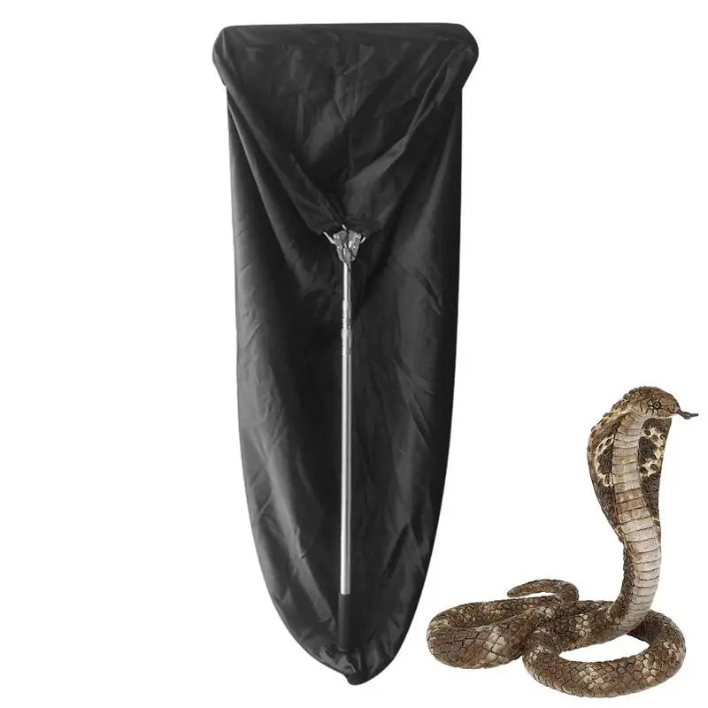 Snake Catcher Grabber Extendable Snake Stick with Bag Safe Reptile Grabber Long Reach Tool for Rattlesnake Reptile Snake Hook