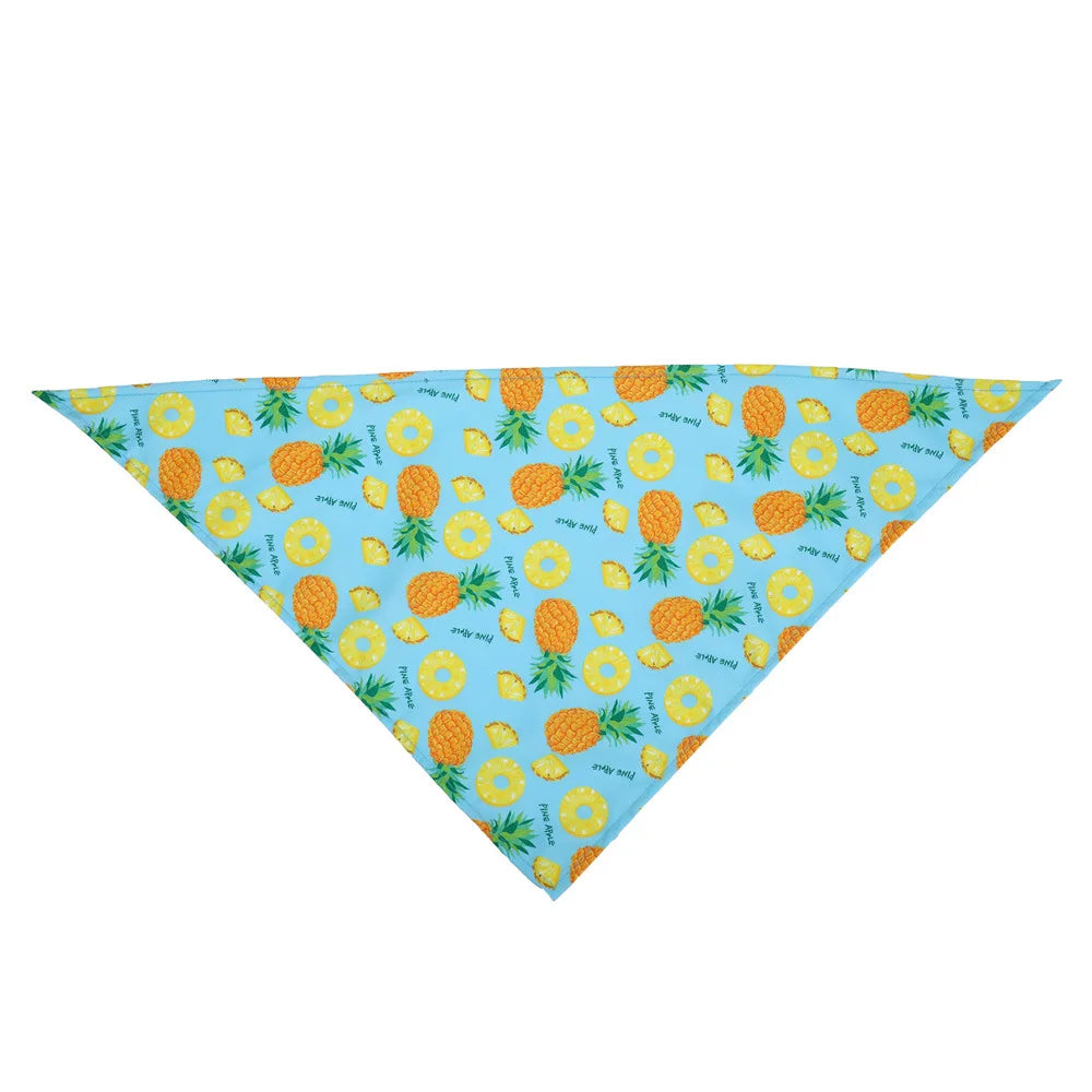 Cartoon Food Print Triangle Dog Collar Bandana Polyester Fade Resistant Pet Accessories Neck Scarf Small Dog Pet Supplies New