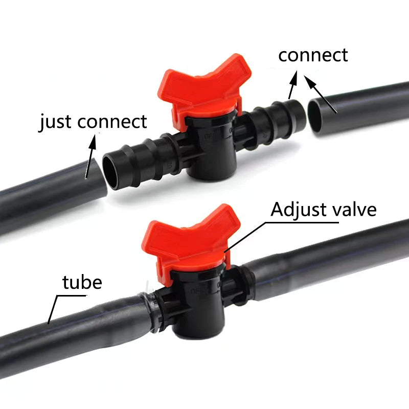 5/8/10/12/16mm Aquarium Air Water Regulator Flow Tube Pipe Divider Adjustable Water Pump Filter Volume Control Valve Check Valve