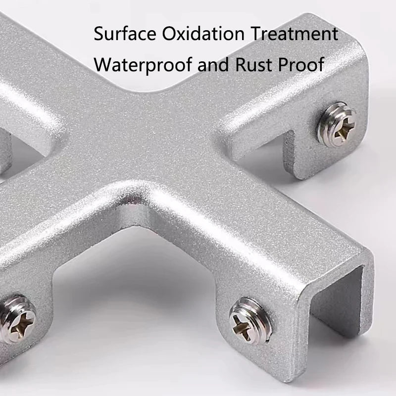 Glass Clamp Combination Fixing Clip for Showcase Fish Tank Cabinet Garden Fence Ceramic Tile Splicing DIY Panel Reinforced Clip