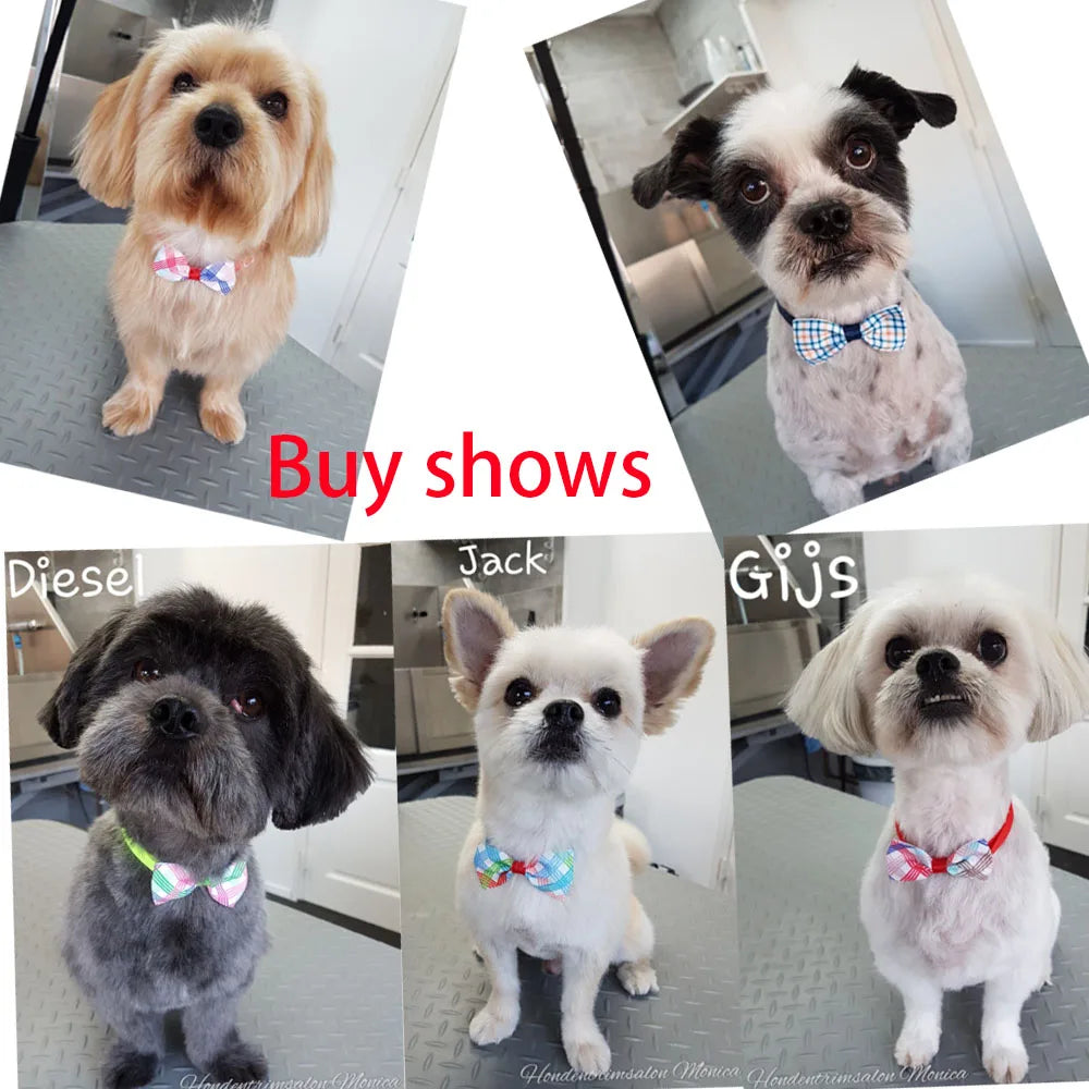 20pcs Dog Acccessories Dog Bow Tie Bulk Dog Collar Bow Dog Bowtie Small Dog Cat Pet Supplies Dog Fashion Accessoreis Bow