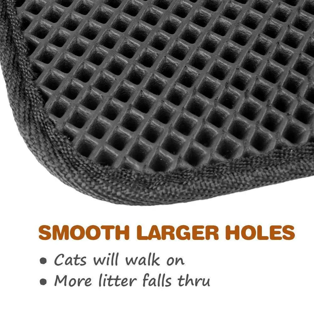 Pet Cat Litter Mat Waterproof Double Layer Pet Litter Box Mat Non-slip Sand Cat Pad Washable Bed Mat Clean Pad Products for Cat