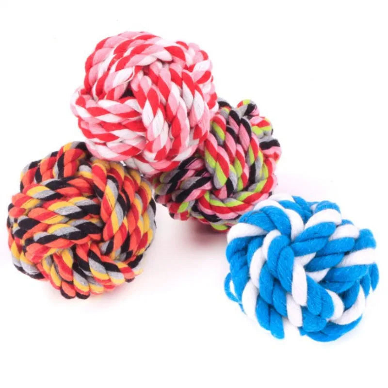 1Pcs Cotton Chew Pets dogs Toys Puppy Durable Braided Bone Knot Rope 27CM Tooth Cleaning Tool Pet Products Dropshipping Center