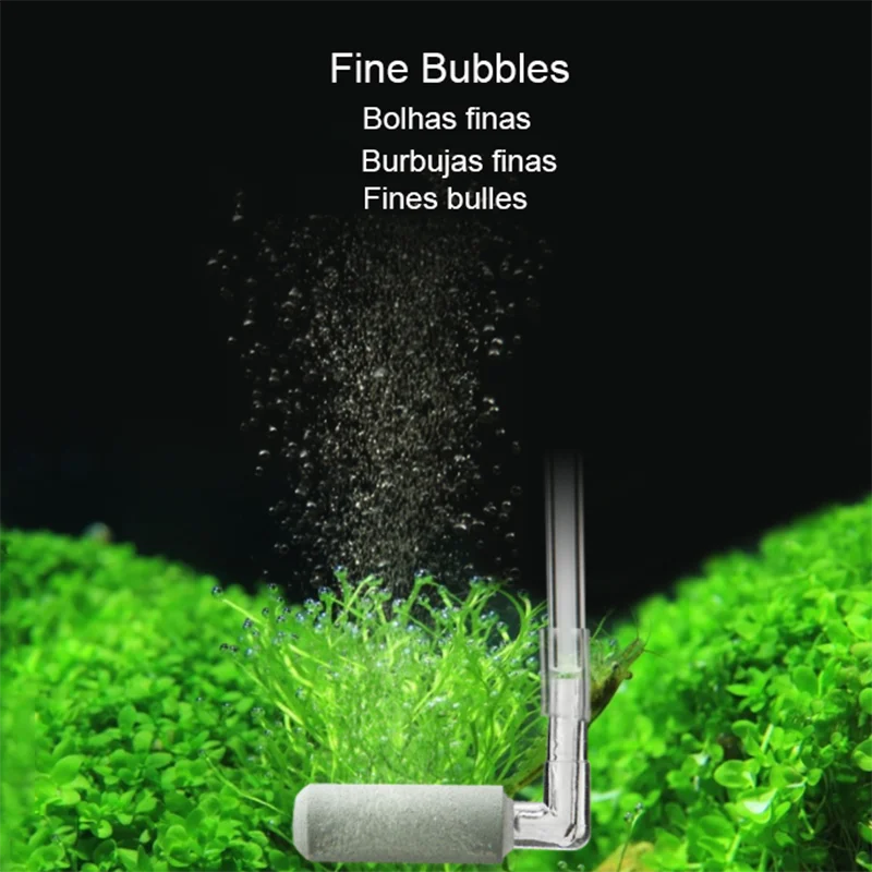 1Pc CO2 Diffuser Acrylic Tank Regulator CO2 Atomizer with Nano Diffuser Suction Cups Acrylic Aquarium Fish Tank Aquatic supplies