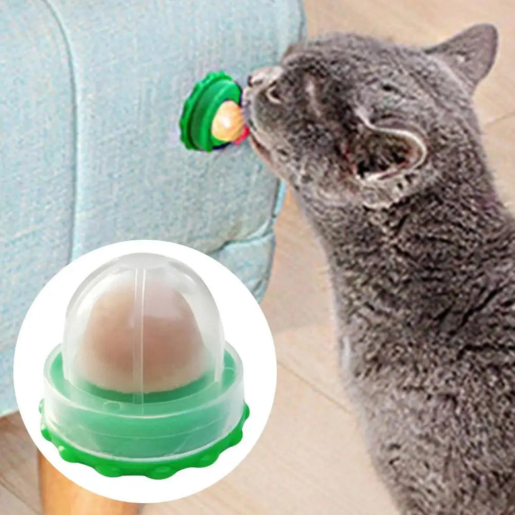 Healthy Cat Mint Ball Nutritious Candy Solid Sticky Wall Digestion Cat Snacks Pet Teeth Cleaning Anti-Bite Snacks Licking Candy