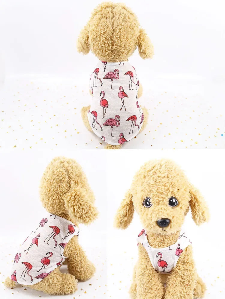 Pet Clothing Summer Sunscreen Cool Breathable Dog Vest Mesh Small Dog T-Shirt Outfit For Chihuahua Small Medium Dogs Accessories