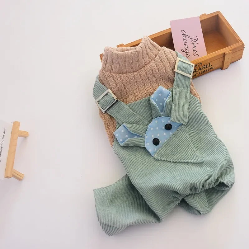 Spring and Autumn New Pet Dog Rompers Small Dog Four-legged Clothes Sweater Pet Puppy Fluffy Skirt Cute Jumpsuit for Dogs