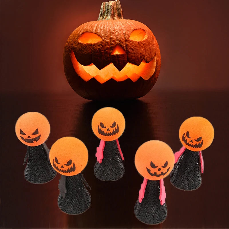 Halloween Pet Cat Toy Bouncing Elf Scary Pumpkin Small Dogs Accessories Funny Interactive Pet Supplies Spring Small Puppy Doll