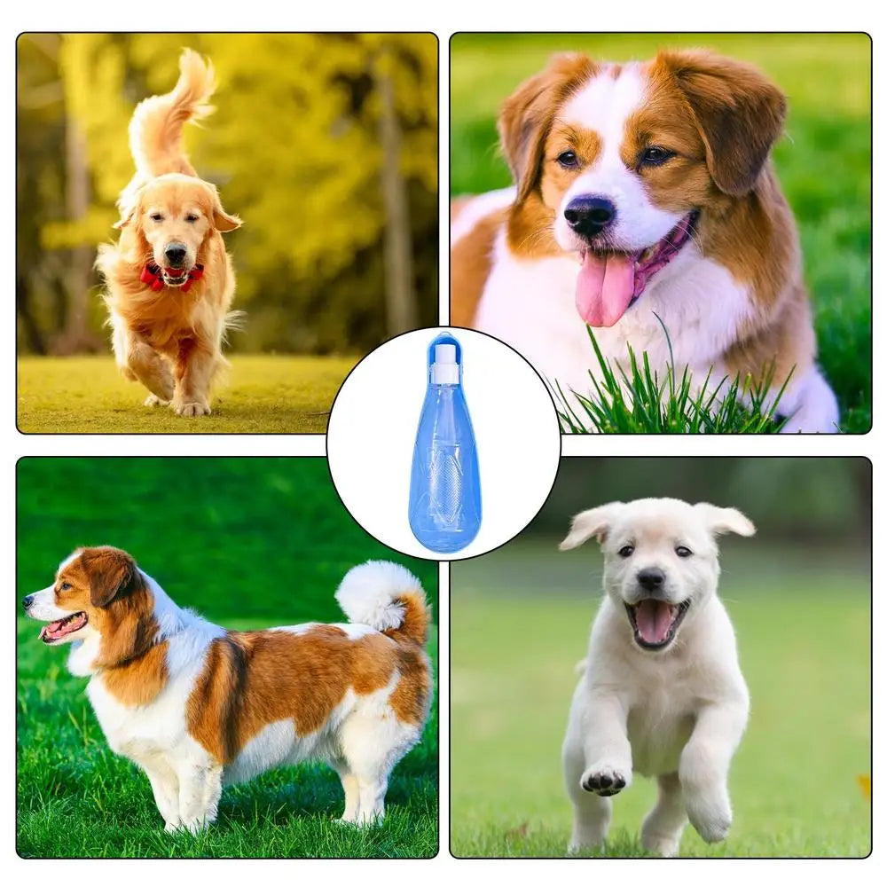 450ml Dog Water Bottle Dispenser Water Bottle Containers for Dogs Puppy Water Leak Proof Drinking Dispenser for Hiking Outdoor