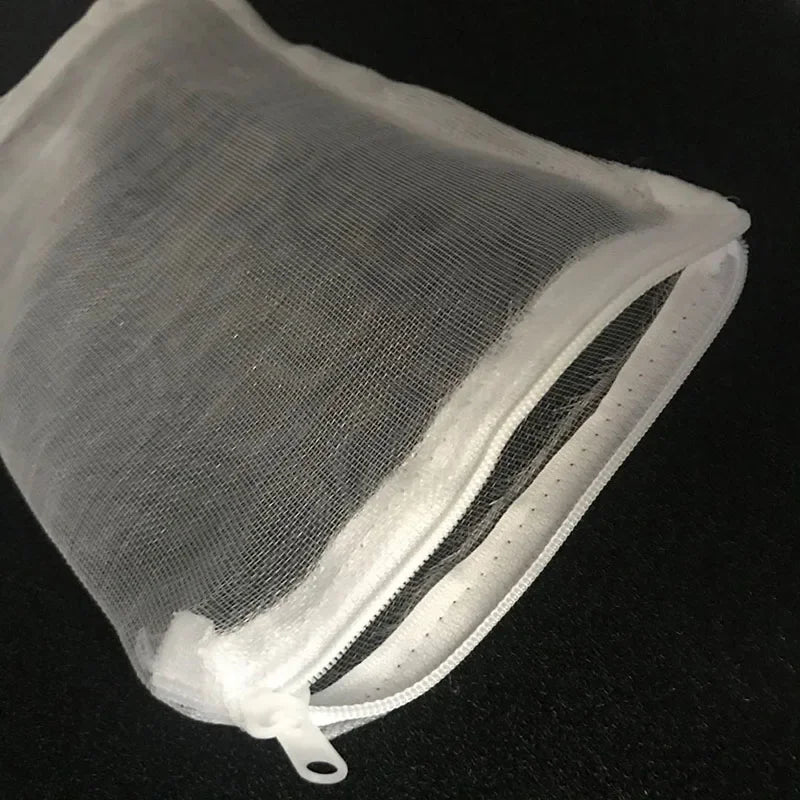 5Pcs High Quality Filter Net Bag Mesh Bag Acquarium Pond For Bio Ball Carbon Media Aquarium Fish Tank Isolation Bags White