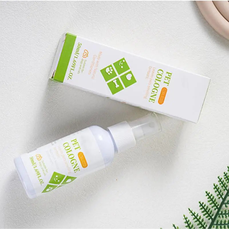 50ml Dog Perfume Spray Pet Odor Eliminator Spray Long-Lasting Dog Calming Deodorizer Dog Conditioner Spray For Smelly Dogs