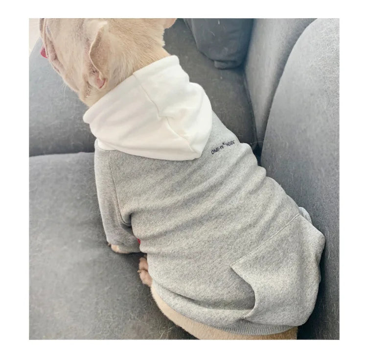 The New Pet Clothes Dog Clothes Parent-child Wear Spring and Autumn Korean Version Pure Cotton Hoodie Four Colors Seven Sizes