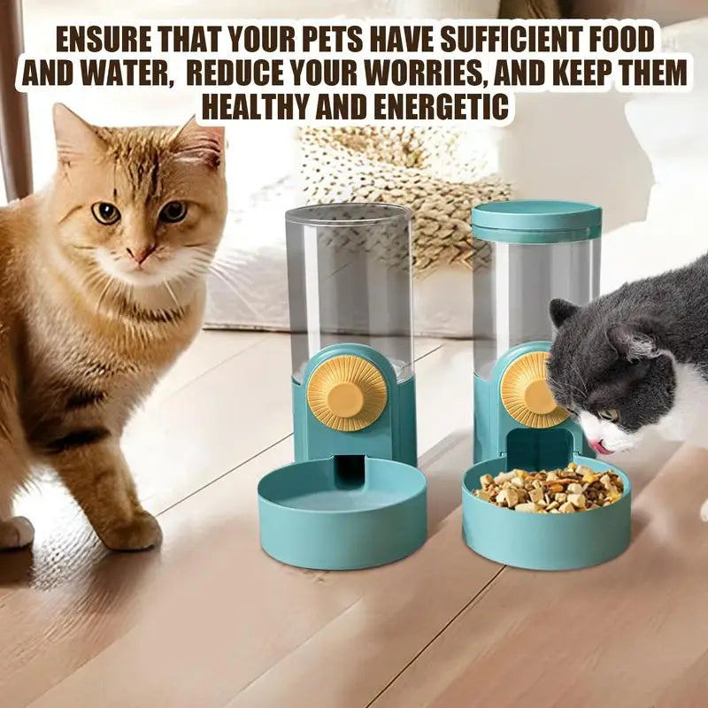 1000ml Pet Rabbit Feeder Automatic Pet Food Water Dispenser Large Capacity Bunny Feeder Pet Cage Food Water Bowl For Puppy Cat