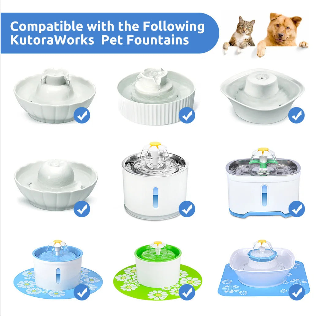 USB Replace Water Pump for Pet Cat Dog Water Fountain Pump Cat Water Dispenser Dog Water Dispenser Fish Tank Submersible Pump