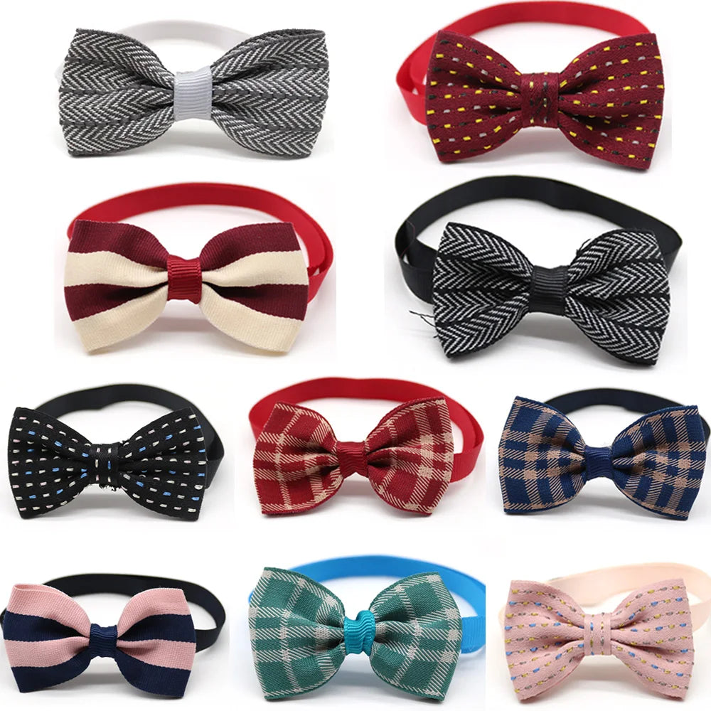 20pcs Dog Acccessories Dog Bow Tie Bulk Dog Collar Bow Dog Bowtie Small Dog Cat Pet Supplies Dog Fashion Accessoreis Bow