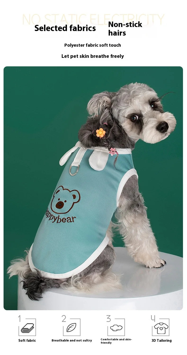 Dog clothes for small dogs Summer Comfortable Breathable T-shirt Puppy Cats Clothing Hooded Dog costume Summer chihuahua clothes