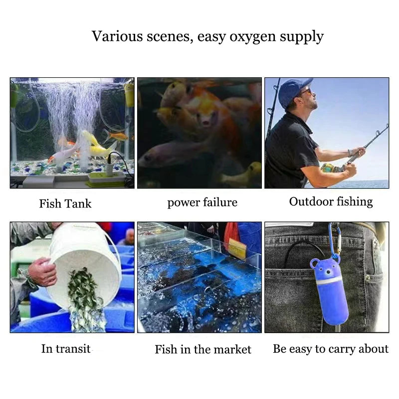 New Aquarium Mini USB Oxygen Air Pump With Stone Accessories Check Valve Mute Hose Energy Saving Supplies Fish Tank Accessories