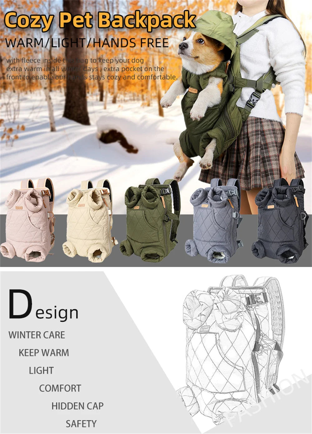 Travel Riding Cat Carrier Bag Winter Warm Pet Carrying Backpack for Cats mascotas Accessories Sphynx Supplies Transportin Gatos