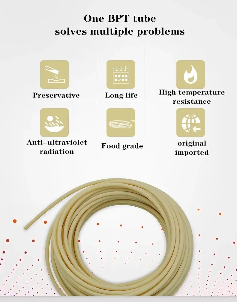 Kamoer High Temperature Chemical Resistance Peristaltic Pump Tube BPT Food Safe, Anti corrosion, Chemicals Tube Multisize шланг