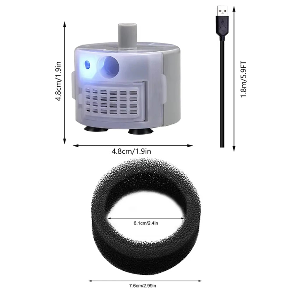 USB Replace Water Pump for Pet Cat Dog Water Fountain Pump Cat Water Dispenser Dog Water Dispenser Fish Tank Submersible Pump